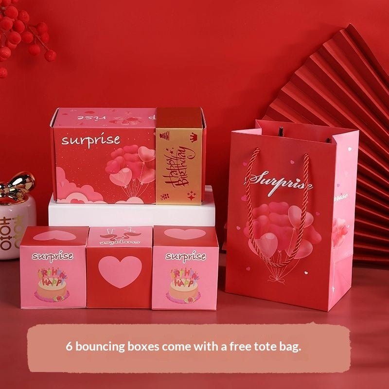 Valentines Day Surprise Pop-up Red Envelope Box With A Ceremonial Feel Birthday Gift Box