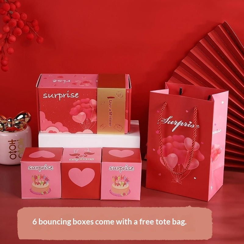Valentines Day Surprise Pop-up Red Envelope Box With A Ceremonial Feel Birthday Gift Box