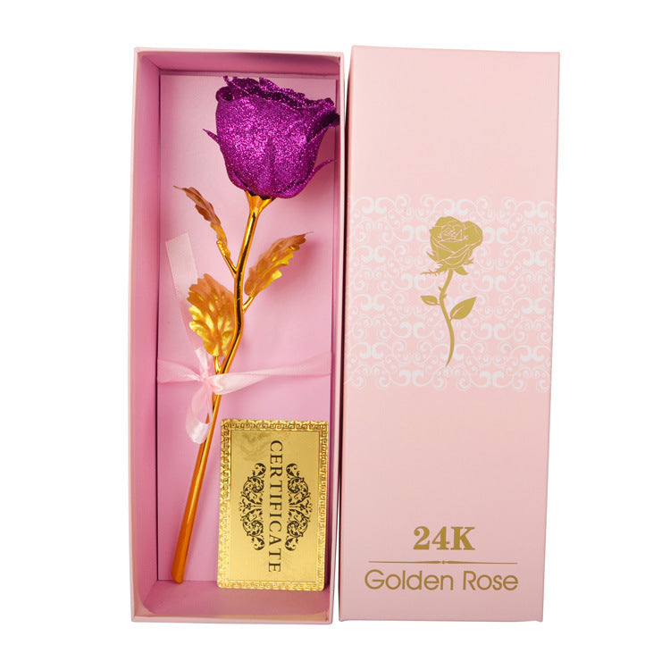 Gold Foil Rose Creative Valentine's Day Gift