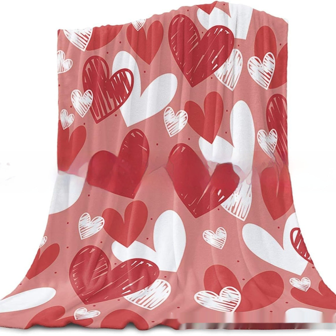 Valentine's Day Gift Small Love Holiday Gift Christmas Flannel Blanket