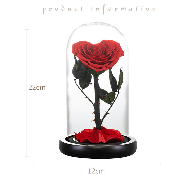 Valentine's Day Preserved Flower Heart-shaped Birthday Gift