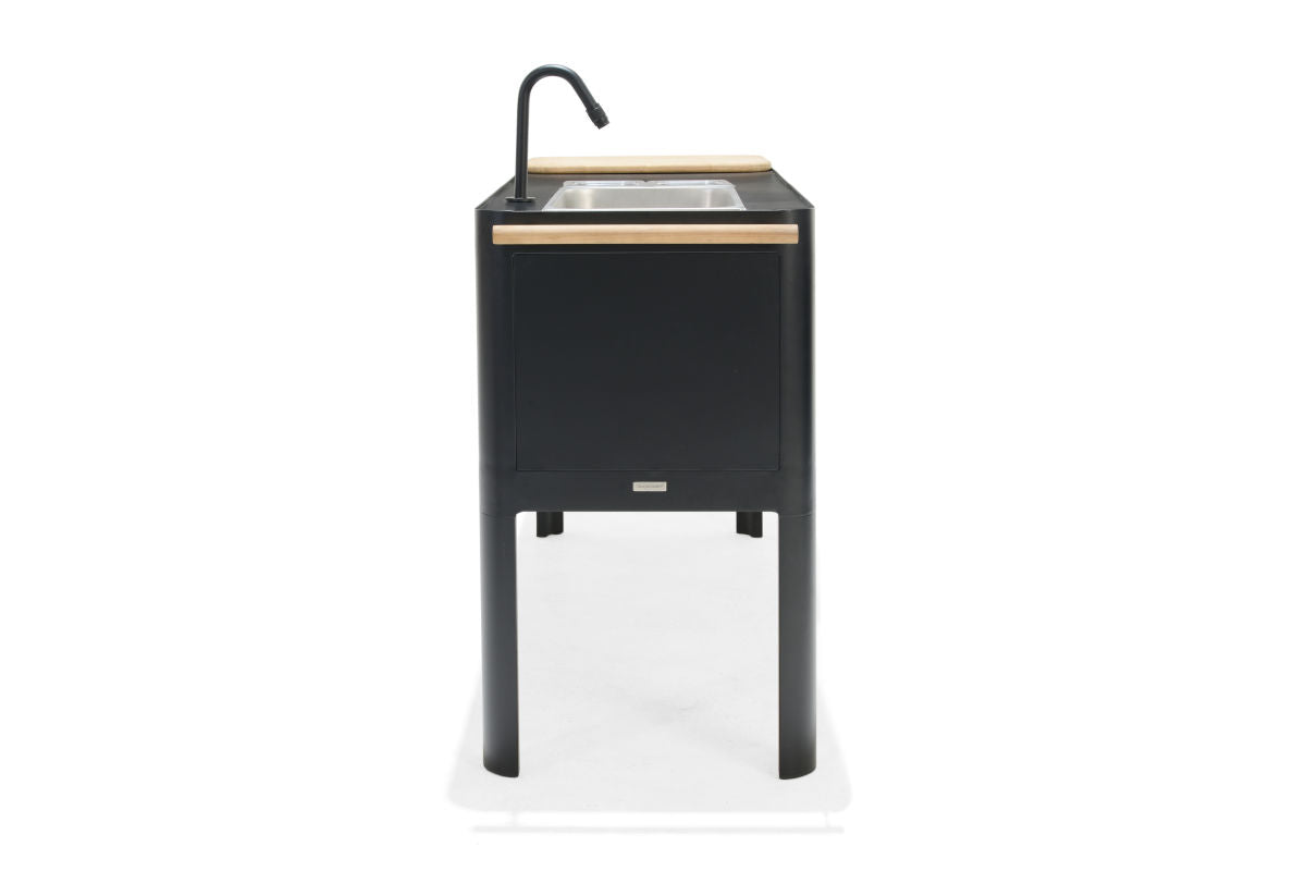 Portals Dark Outdoor Kitchen