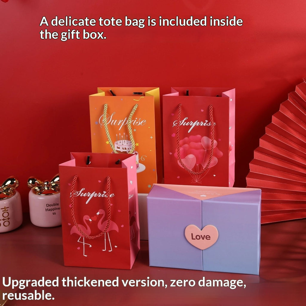 Valentines Day Surprise Pop-up Red Envelope Box With A Ceremonial Feel Birthday Gift Box