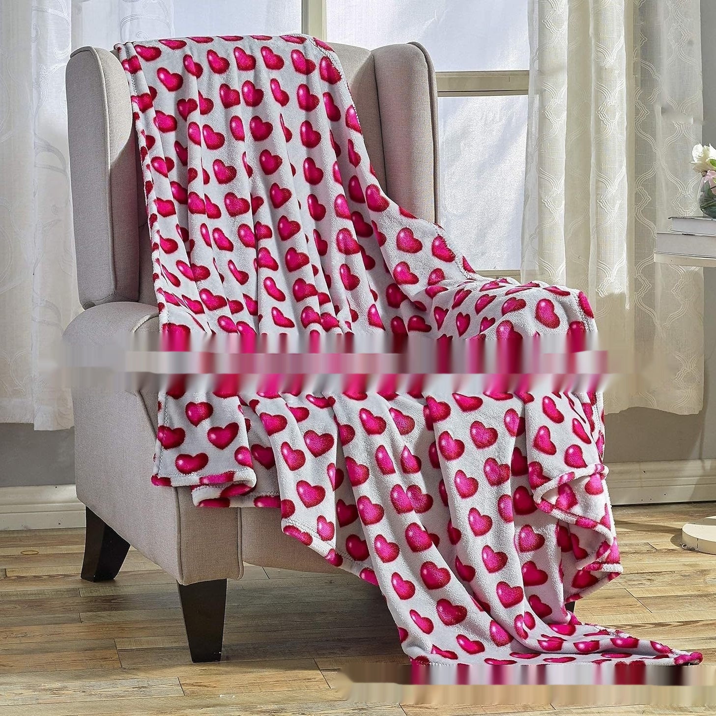 Valentine's Day Gift Small Love Holiday Gift Christmas Flannel Blanket