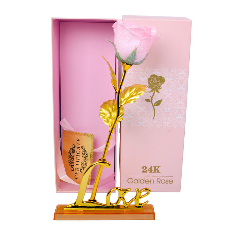Gold Foil Rose Creative Valentine's Day Gift