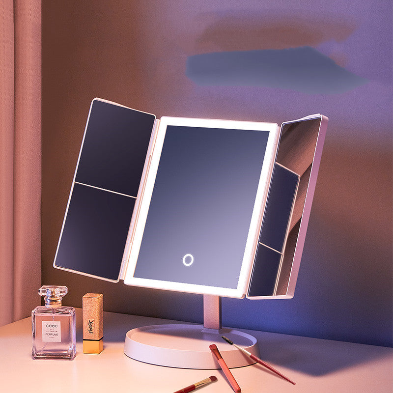 Smart Mirror Desktop Led With Lamp Home Desktop Folding Light