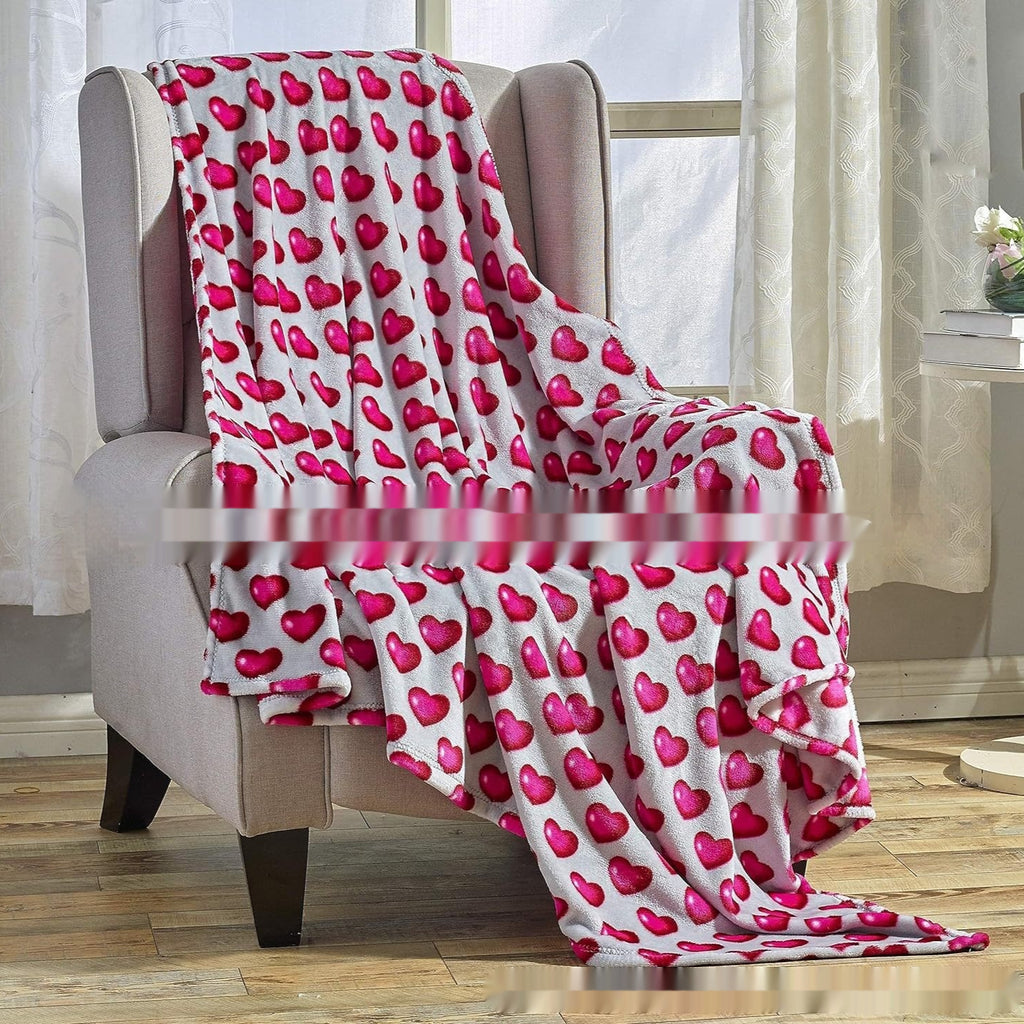 Valentine's Day Gift Small Love Holiday Gift Christmas Flannel Blanket
