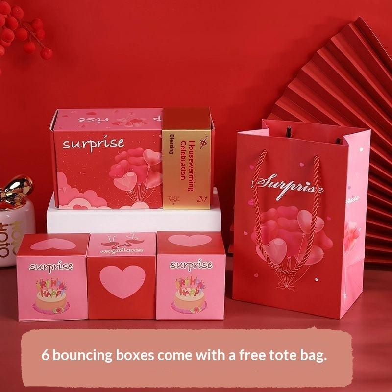 Valentines Day Surprise Pop-up Red Envelope Box With A Ceremonial Feel Birthday Gift Box