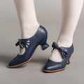 Gibson Edwardian Leather Shoes (Navy)