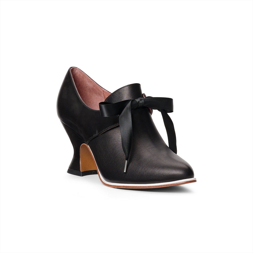 Pompadour 18th Century Leather Shoes (Black)