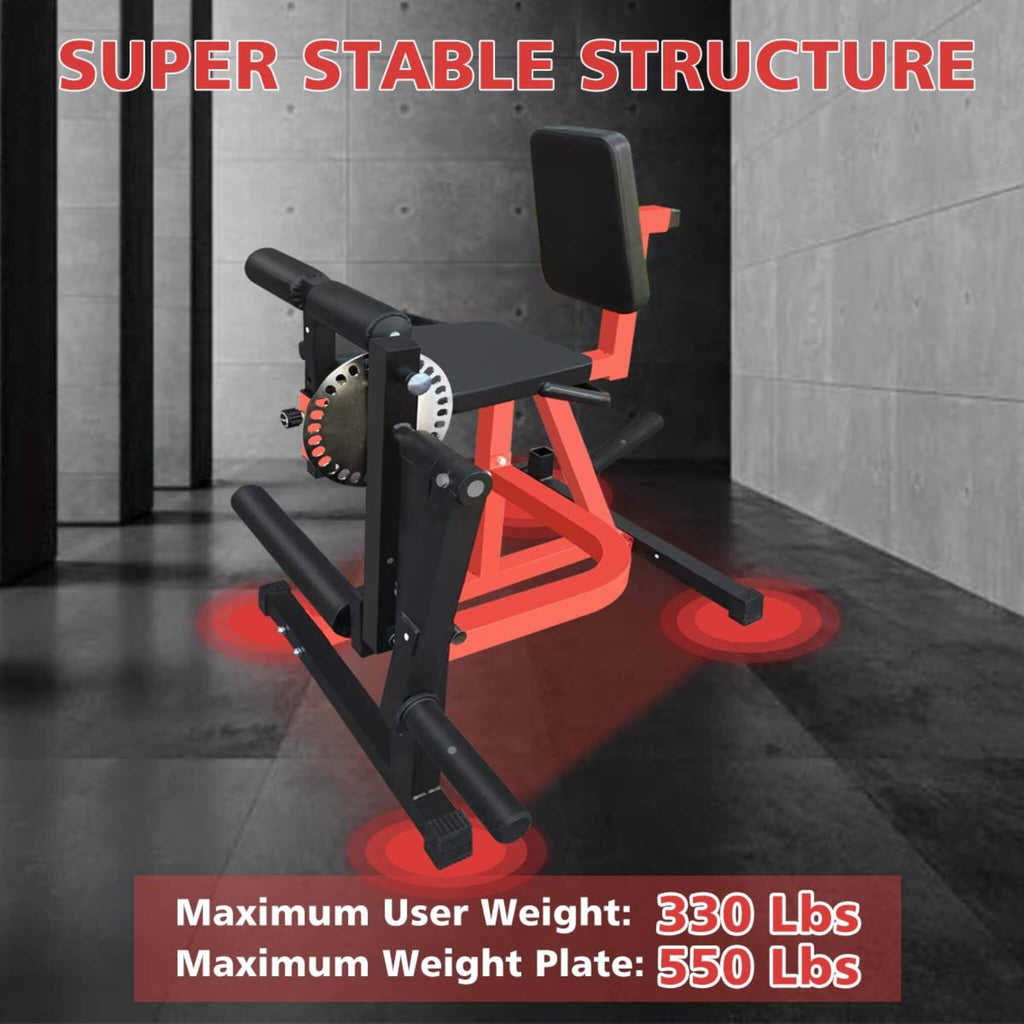 Rovix Premium 3-In-1 Multi-Functional Adjustable Leg Extension And Curl Machine For Lower Body Workouts (SAK21427)